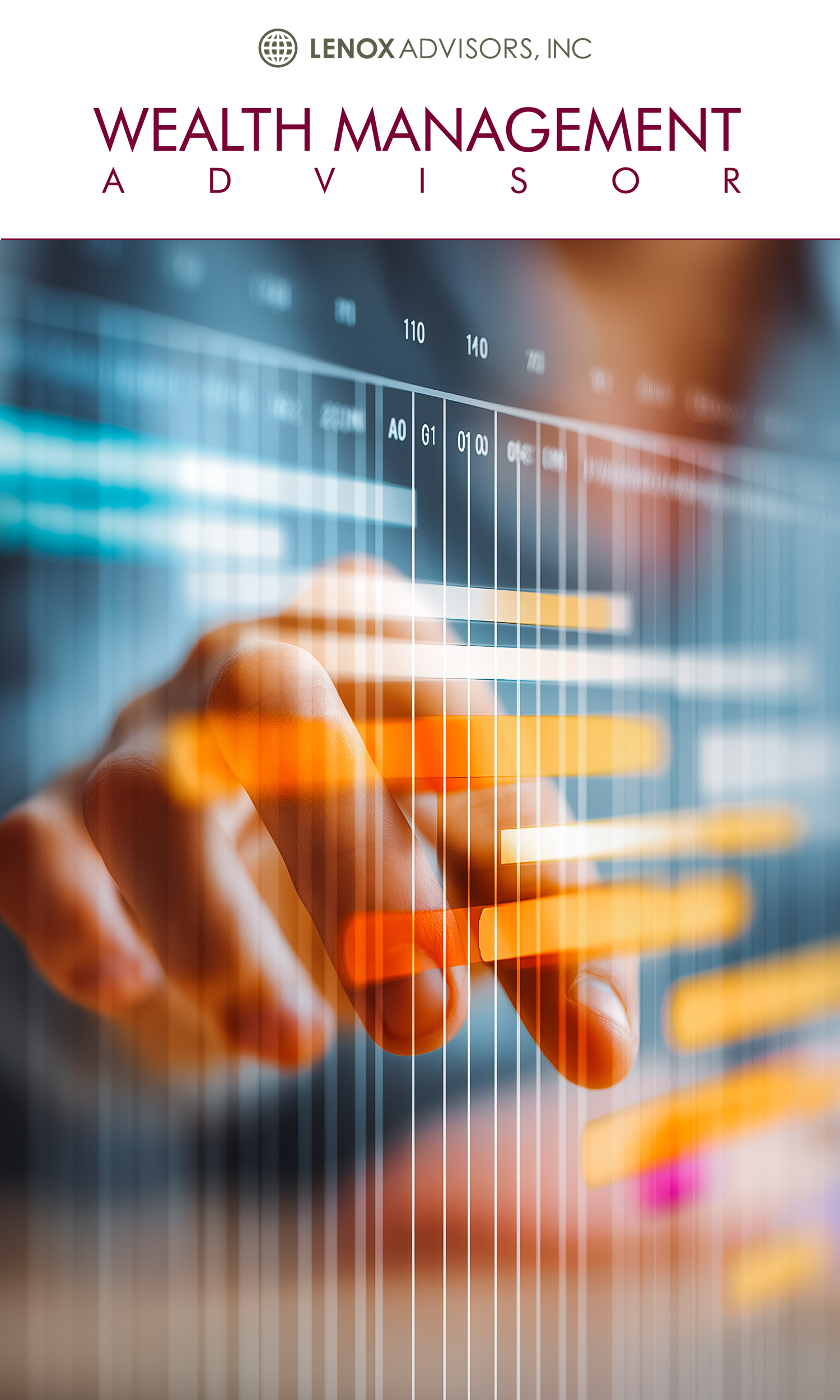 Image of a hand reviewing analytics.