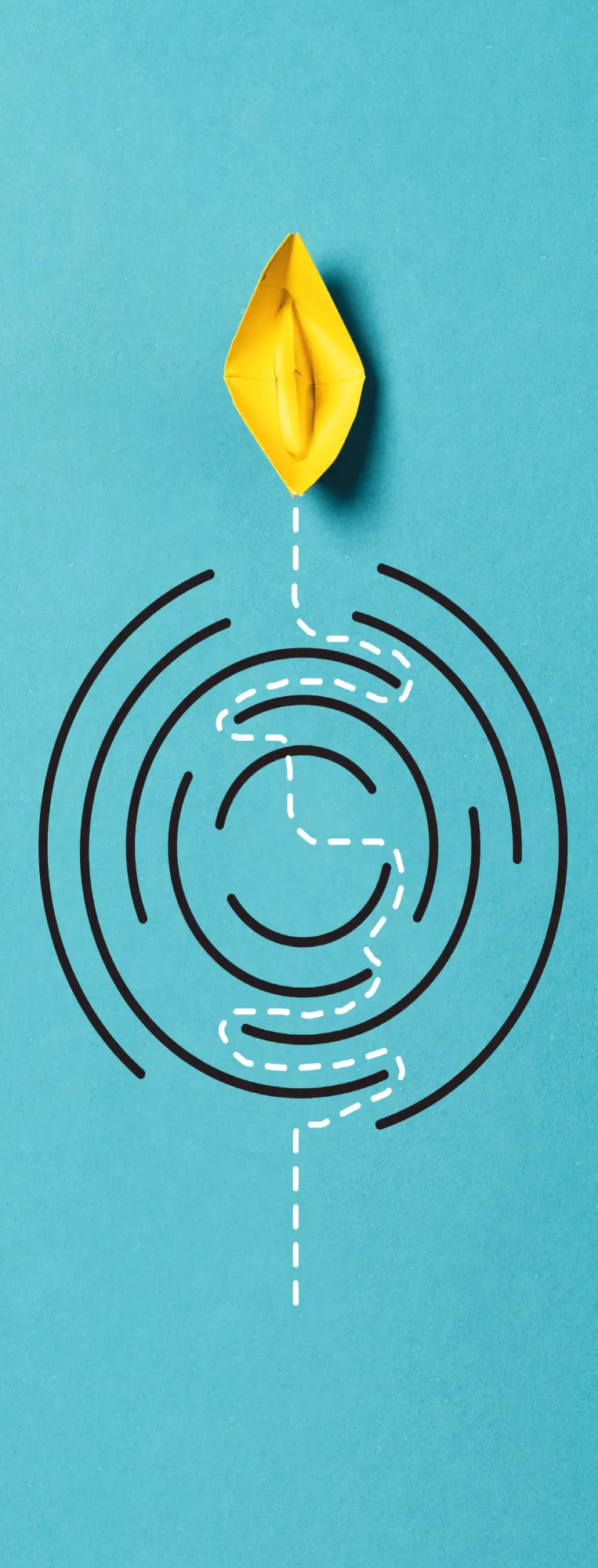 Vertical circle maze